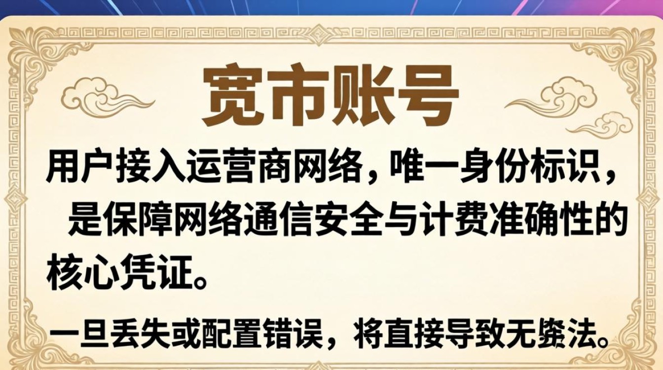 宽带账号是什么问题