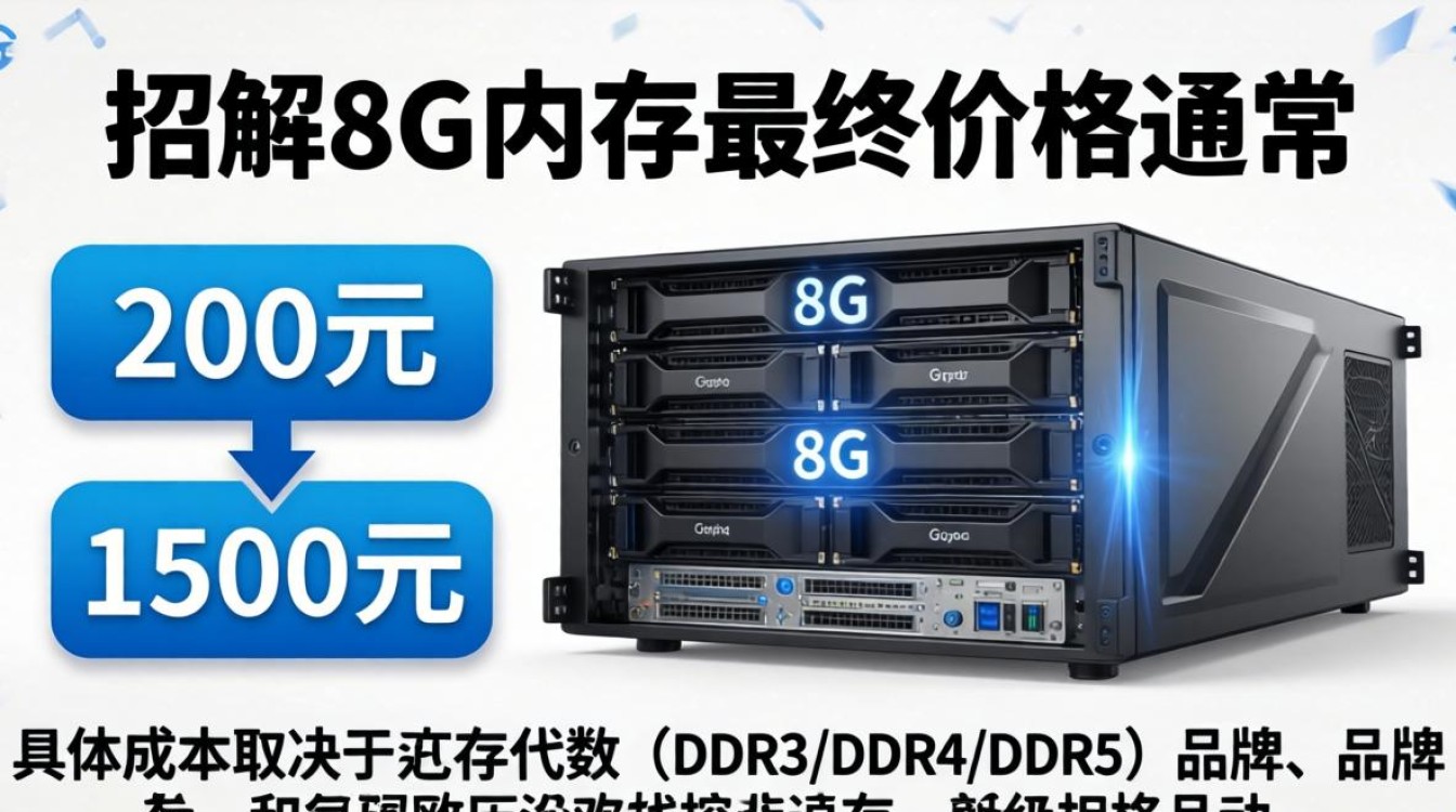 服务器增加8g内存的价格