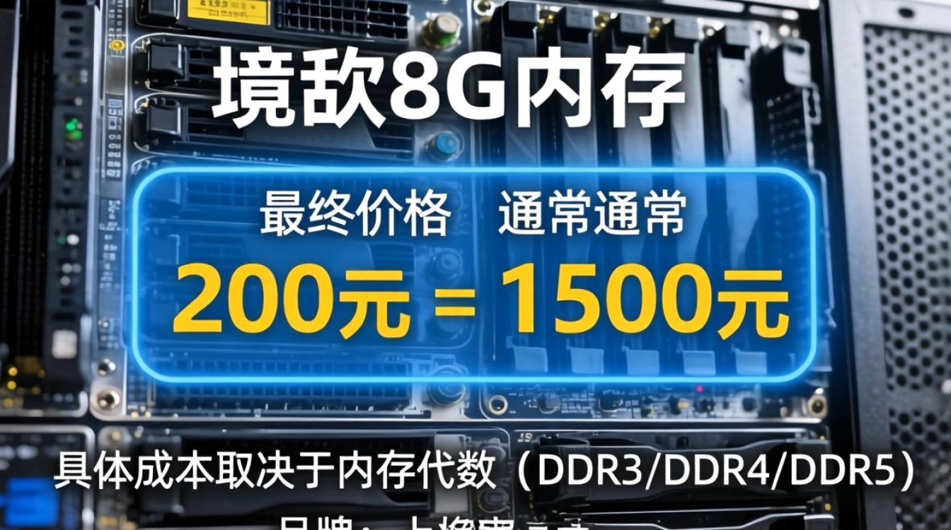 服务器增加8g内存的价格