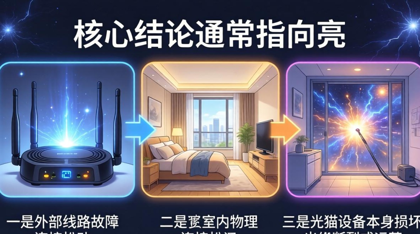 光信号和宽带不亮