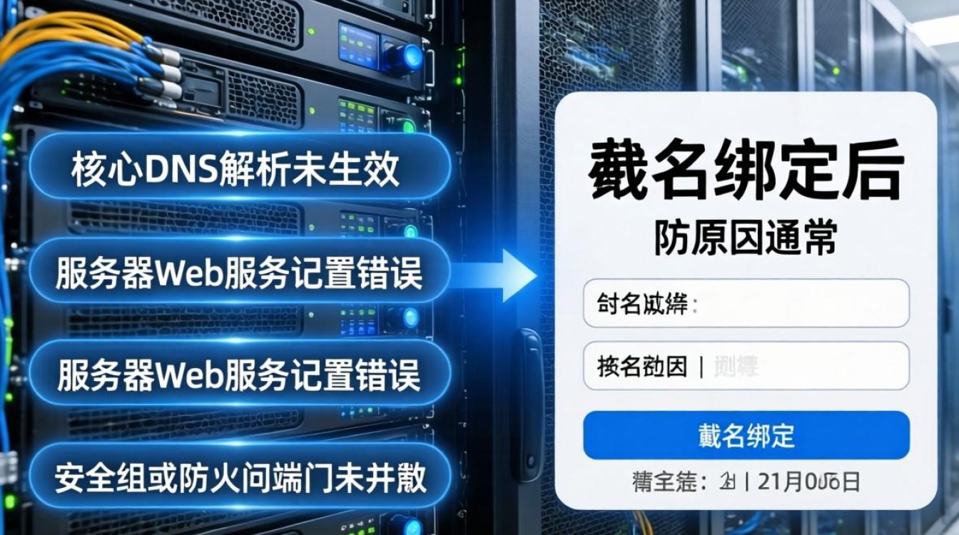 服务器域名绑定后无法访问