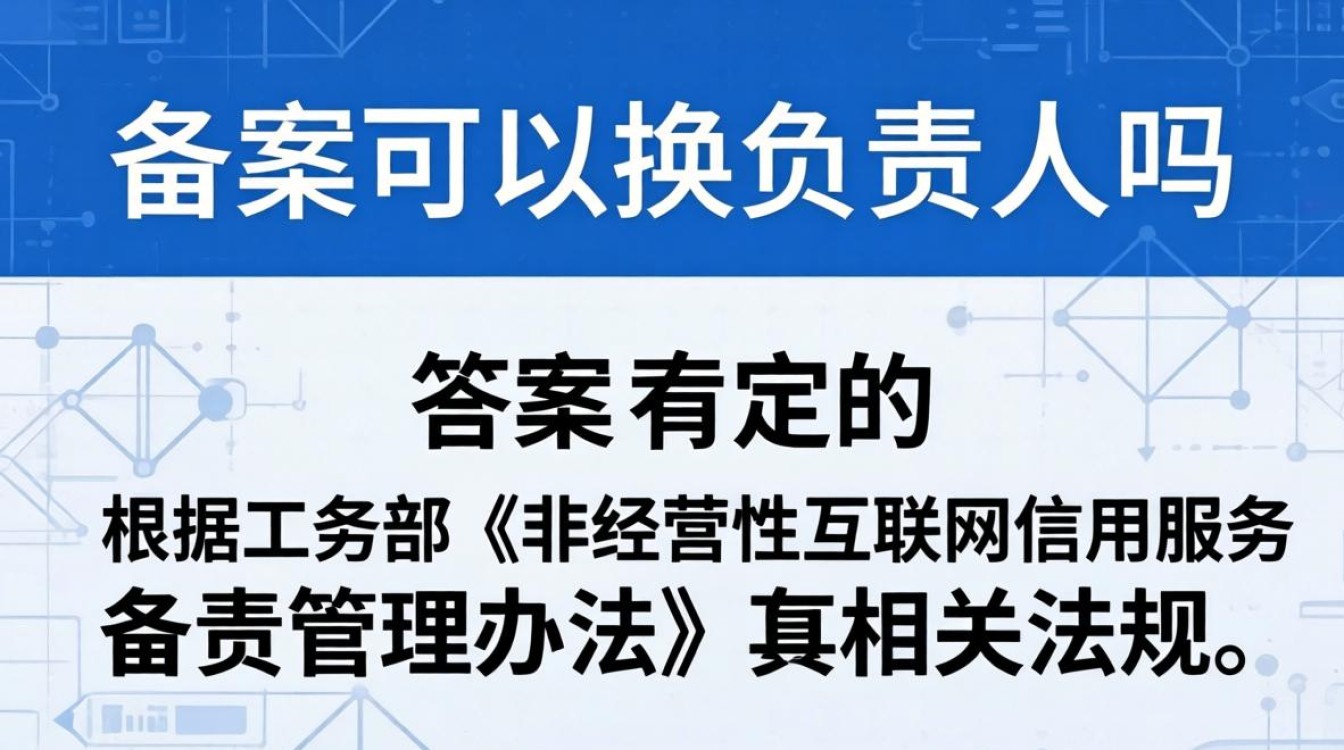 服务器备案可以换负责人吗