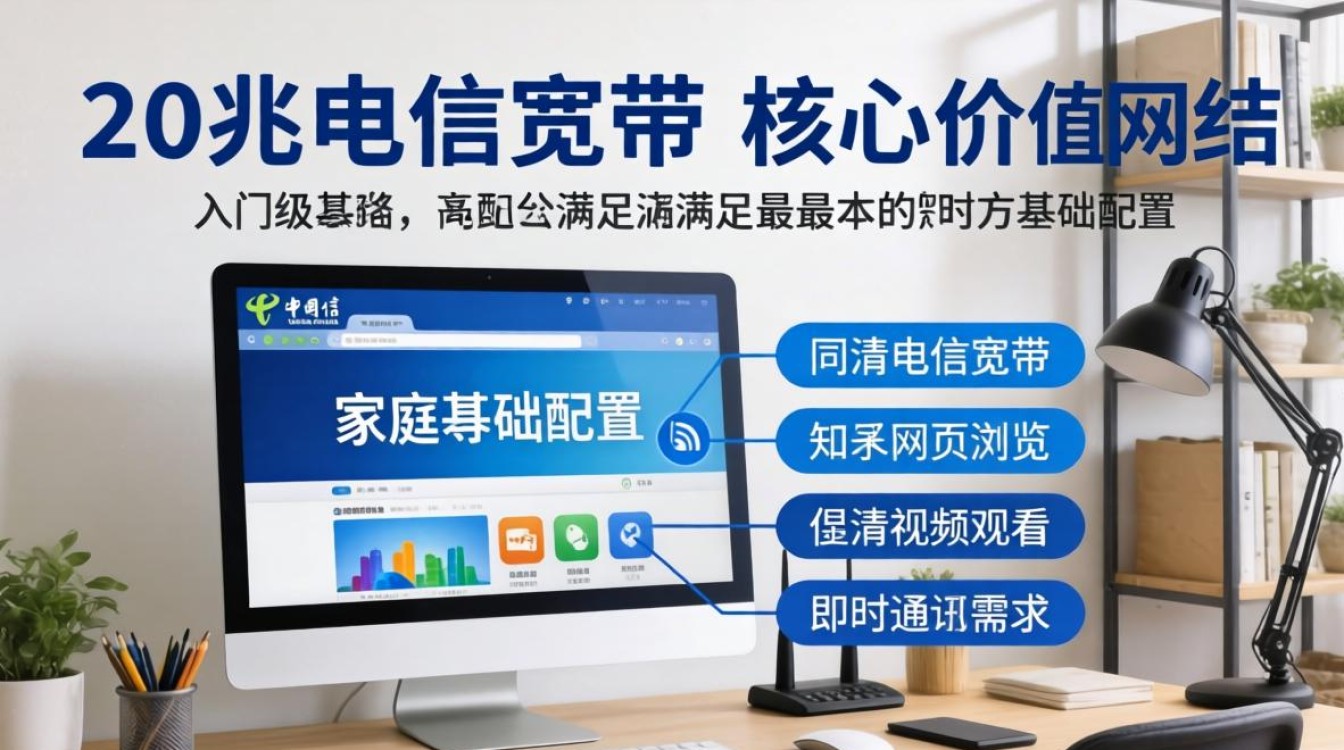 20兆电信和宽带