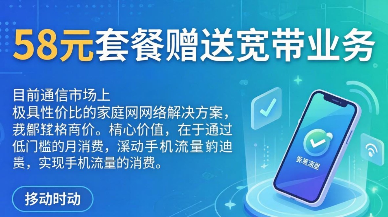 移动58送免费宽带