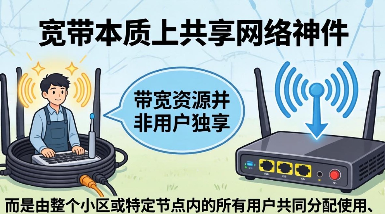 小区宽带是共享的