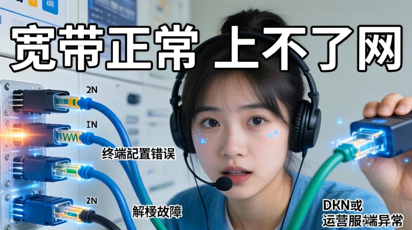 宽带正常 上不了网