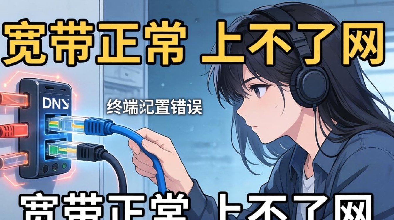 宽带正常 上不了网