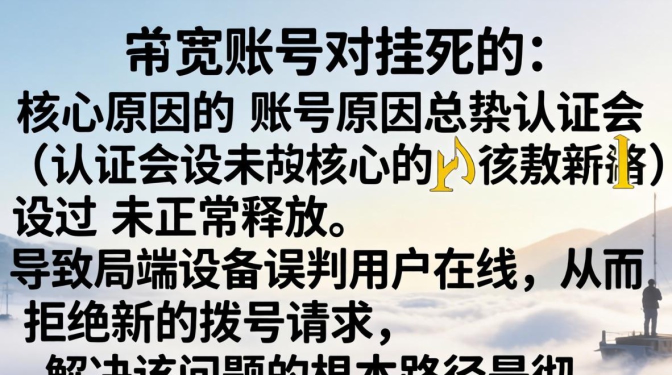 宽带账号被挂死