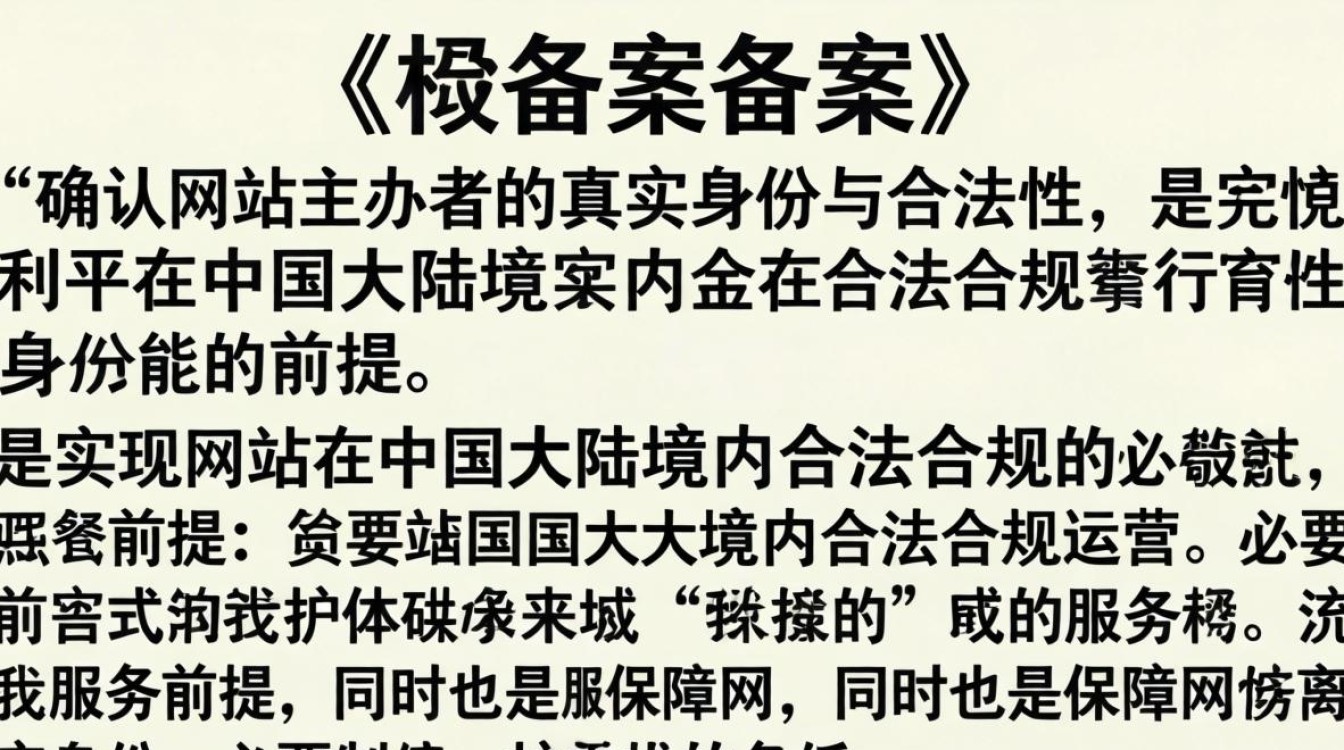 服务器备案做什么用