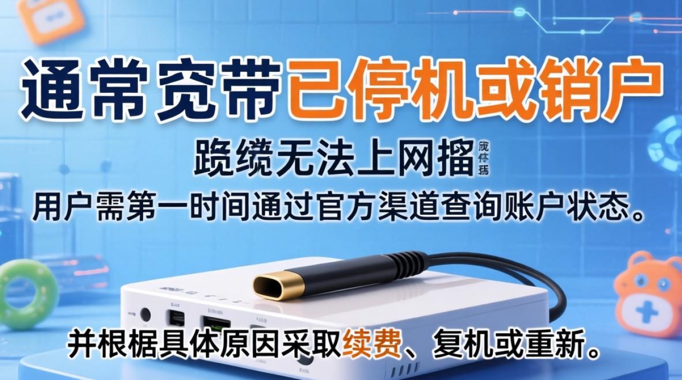 宽带已停机或销户