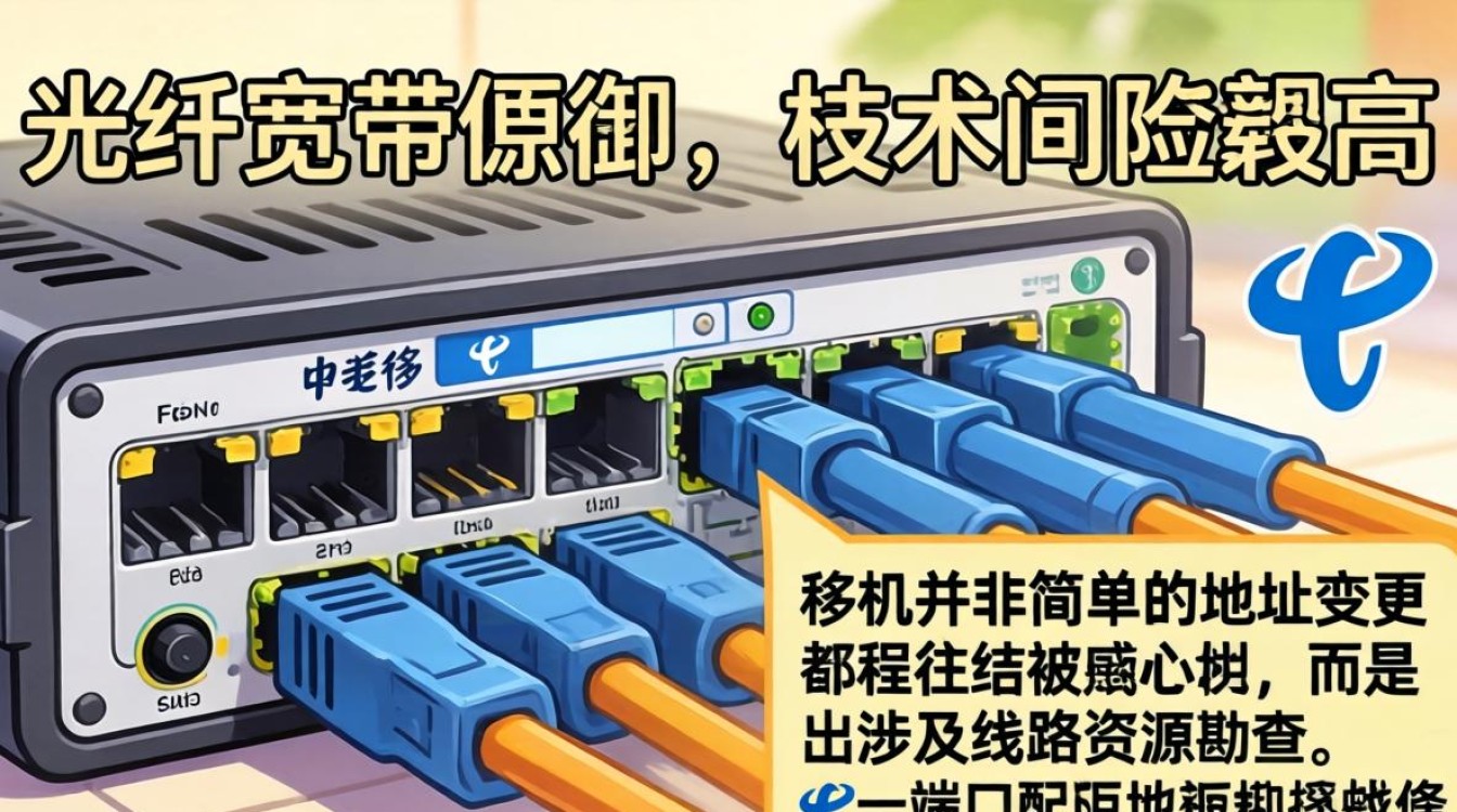 电信光纤宽带移机