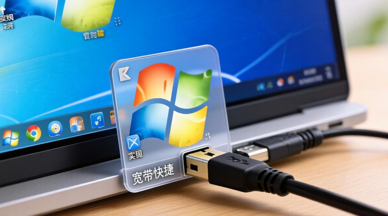 创建桌面宽带连接