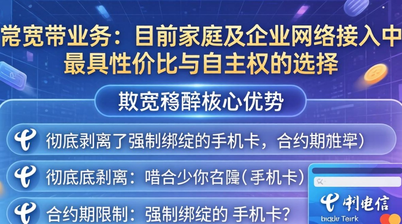 电信不要套餐的宽带