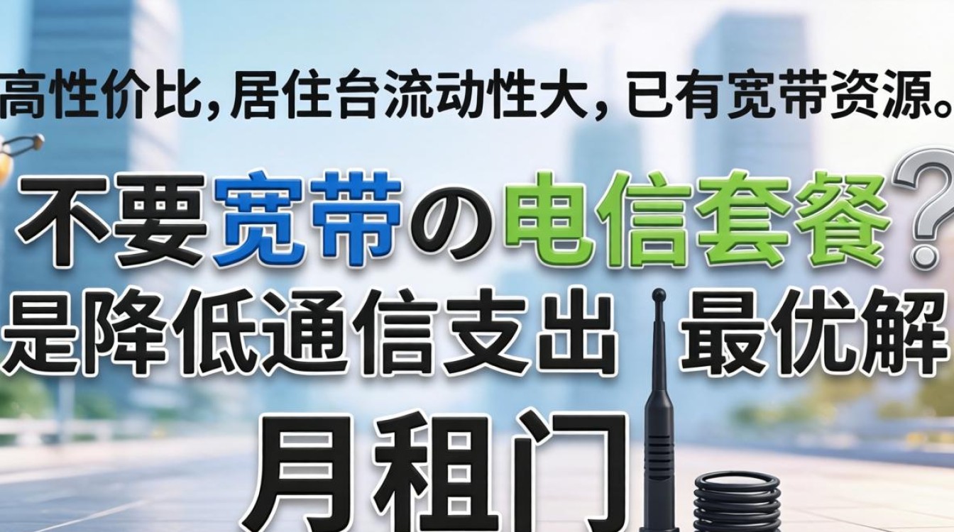 不要宽带的电信套餐