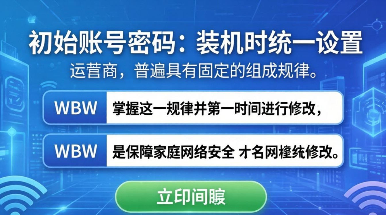 宽带初始账号密码 宽带初始账号密码
