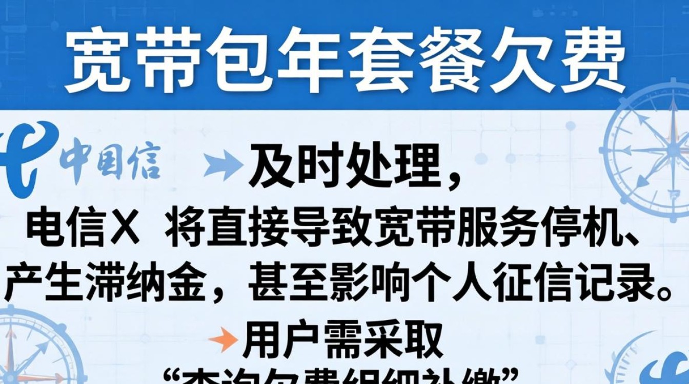 电信宽带包年 欠费