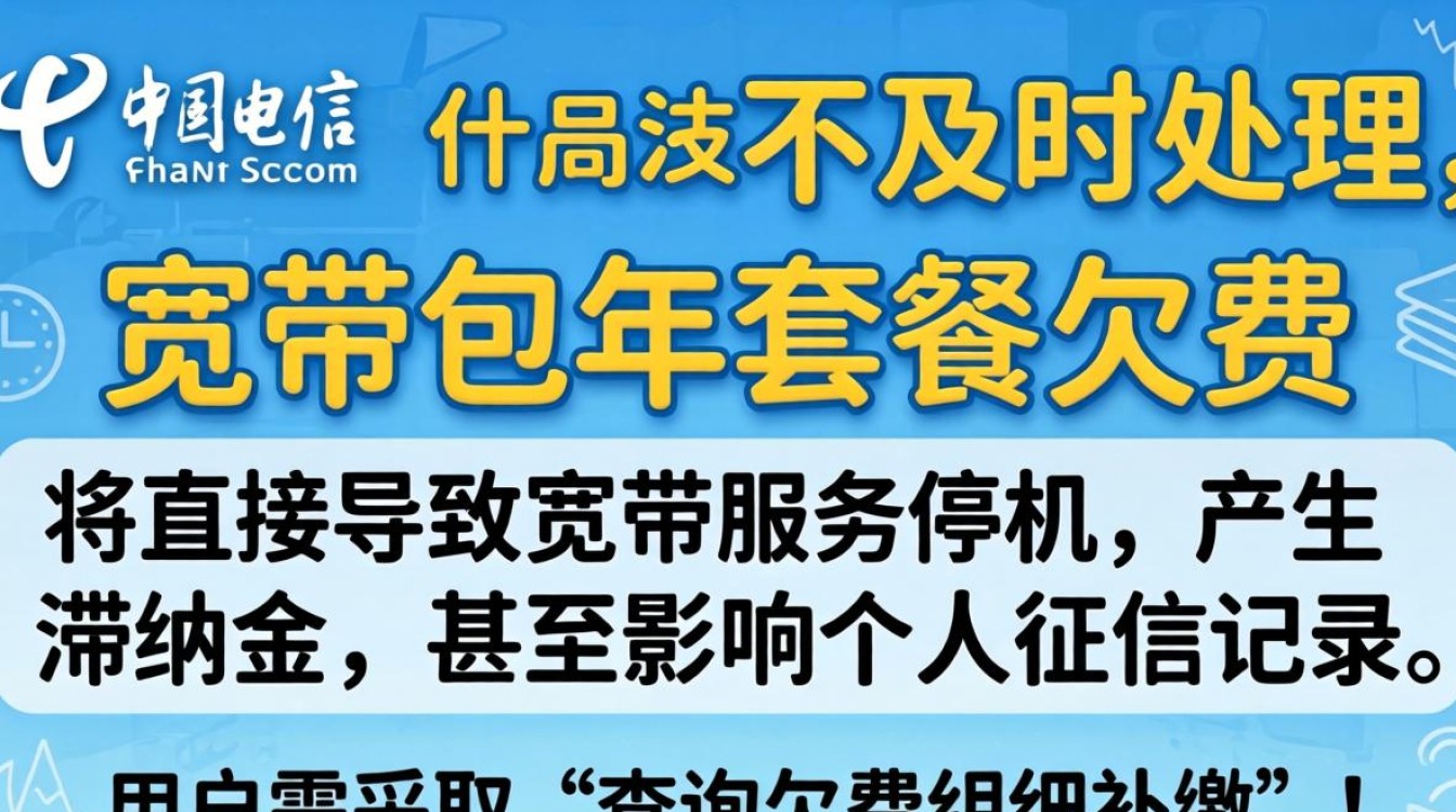 电信宽带包年 欠费
