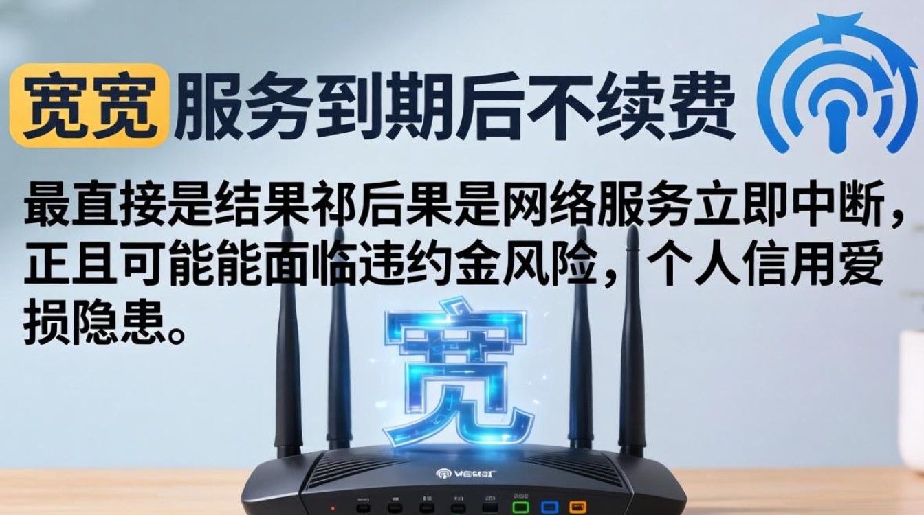 宽带不续费会怎样