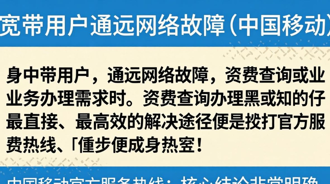 移动宽带的客服号码