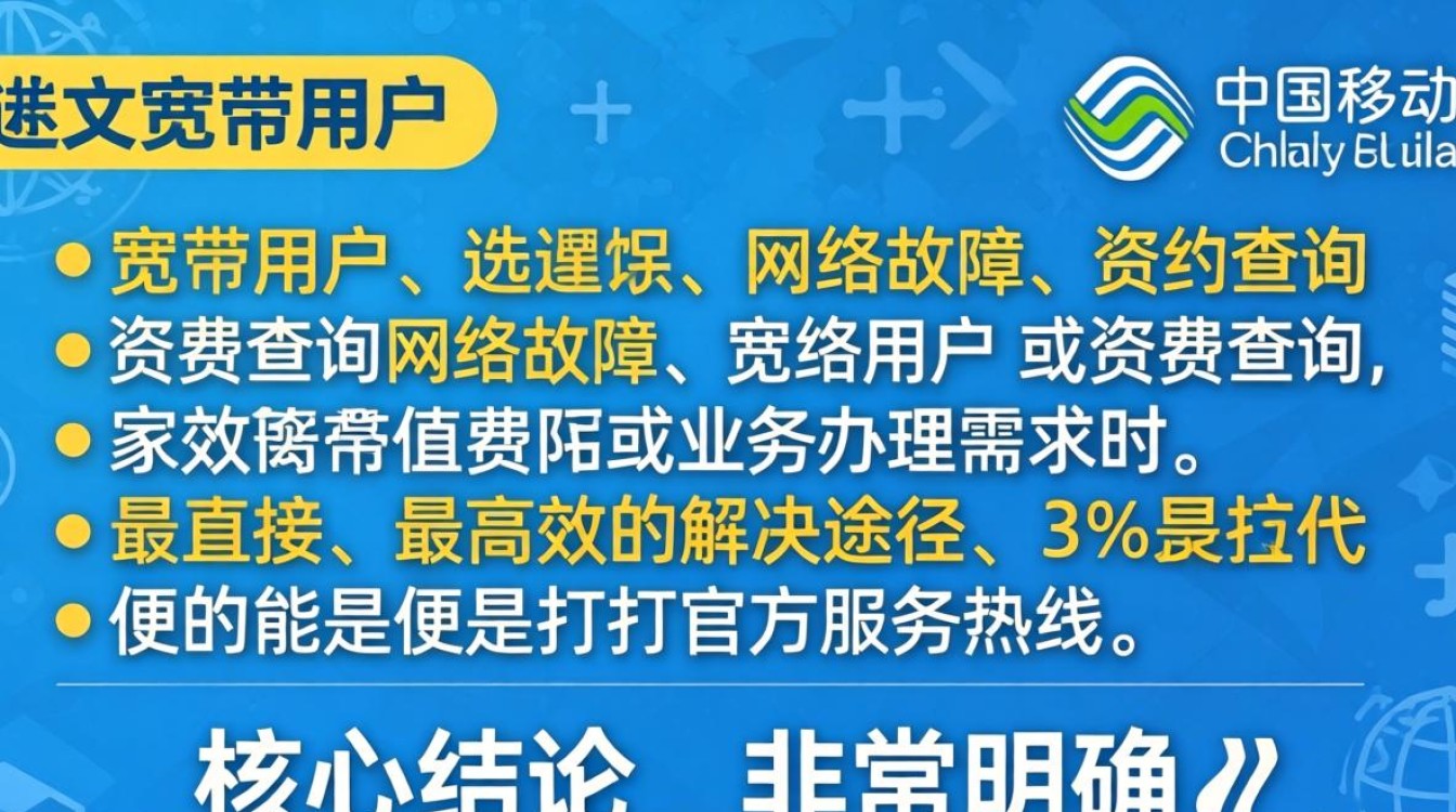 移动宽带的客服号码