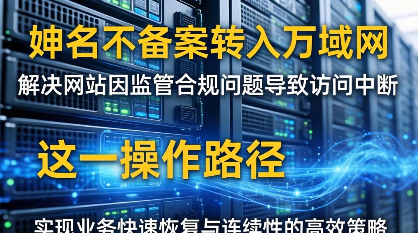 服务器域名未备案转入万域网