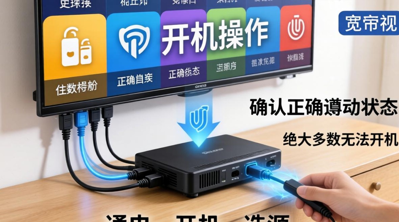 宽带电视怎么开机
