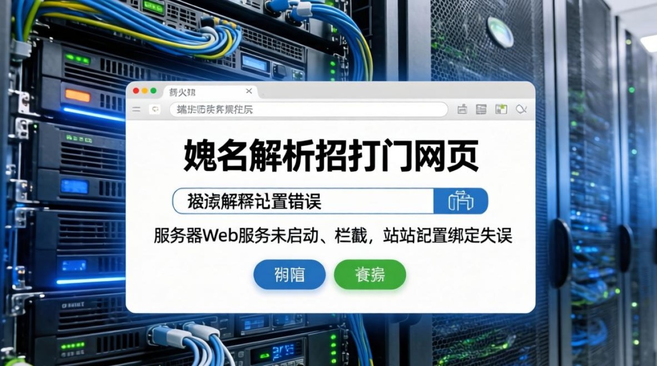 服务器域名解析后打不开网页