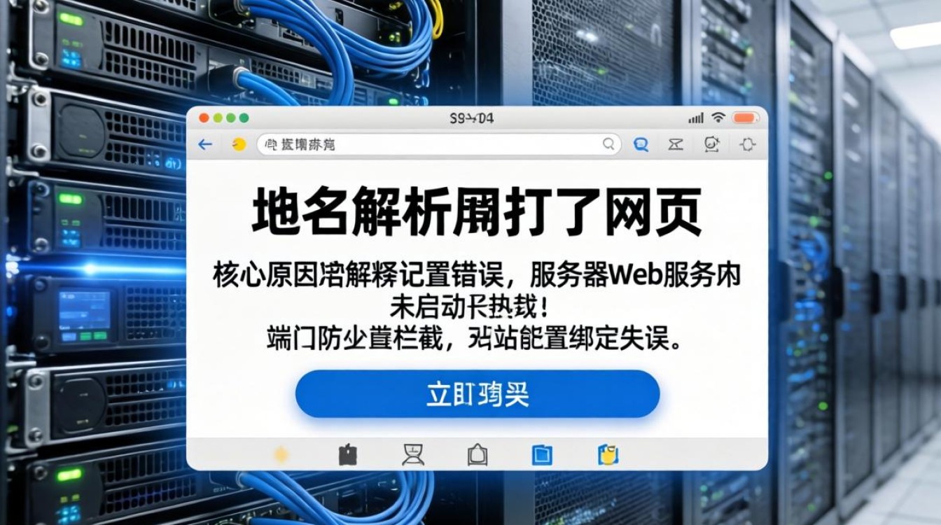 服务器域名解析后打不开网页