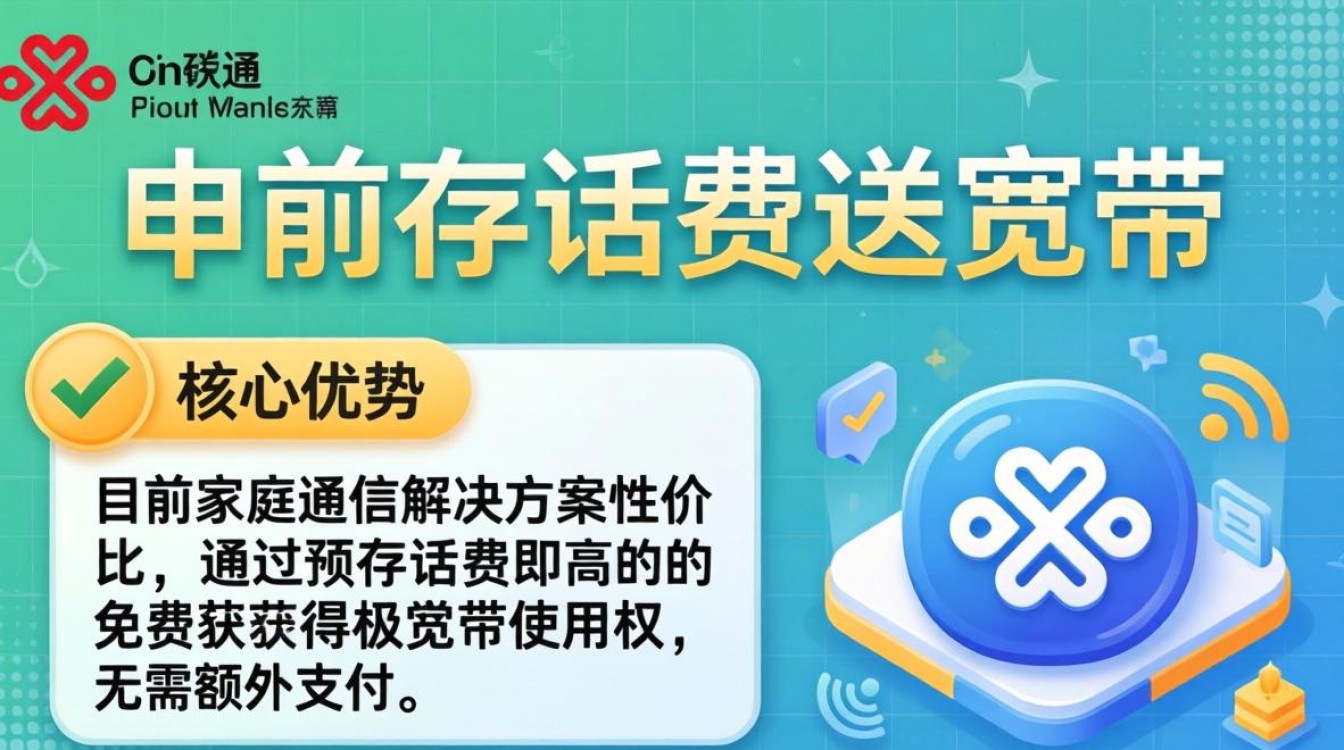 联通存话费送宽带