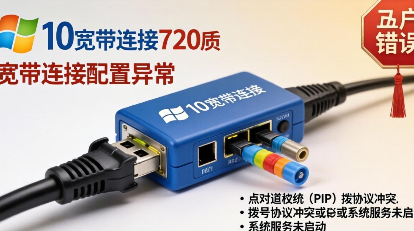 win 10宽带连接720