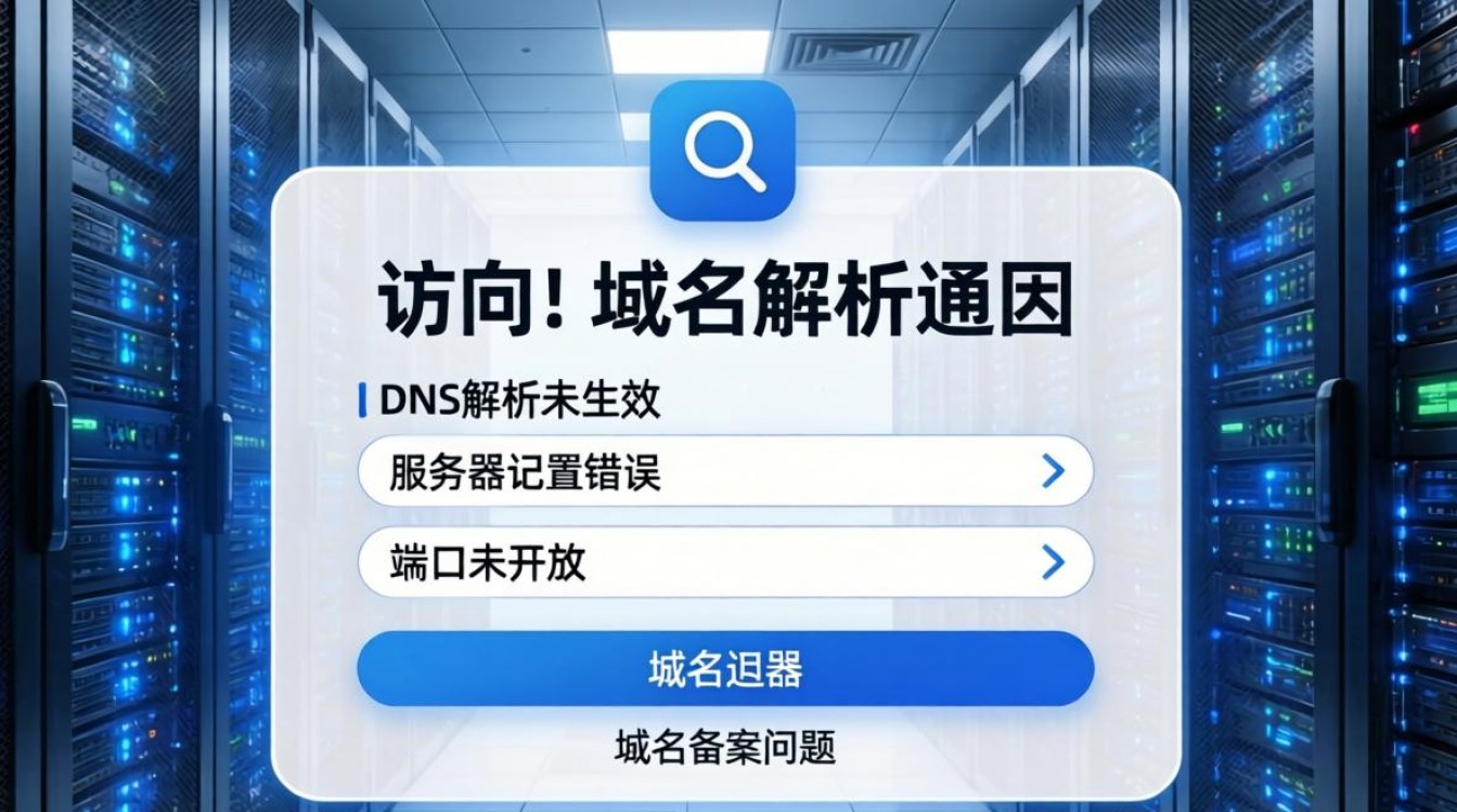 服务器域名解析后怎么访问不了