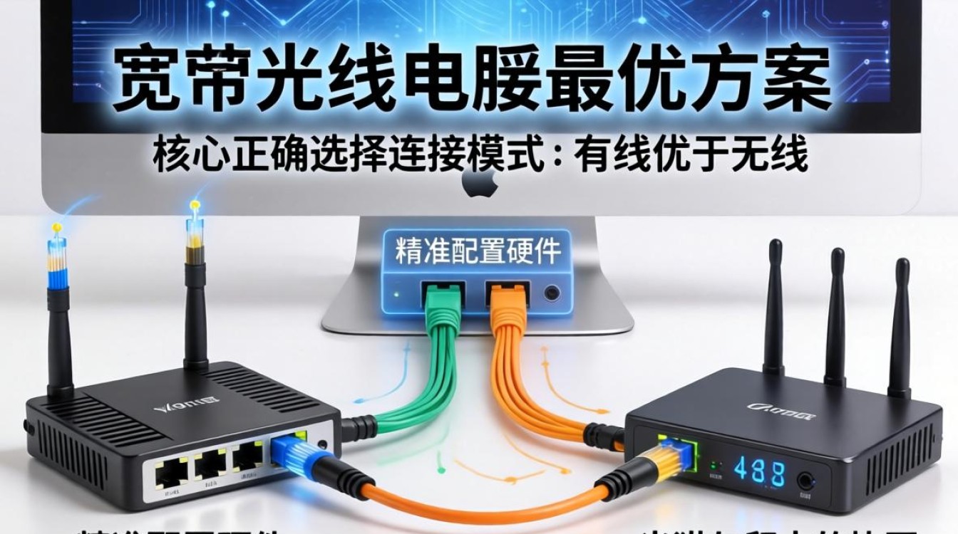 宽带光纤与电脑连接