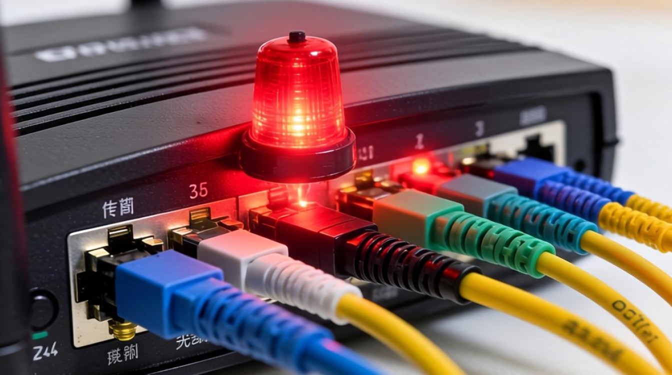 宽带猫光信号红灯