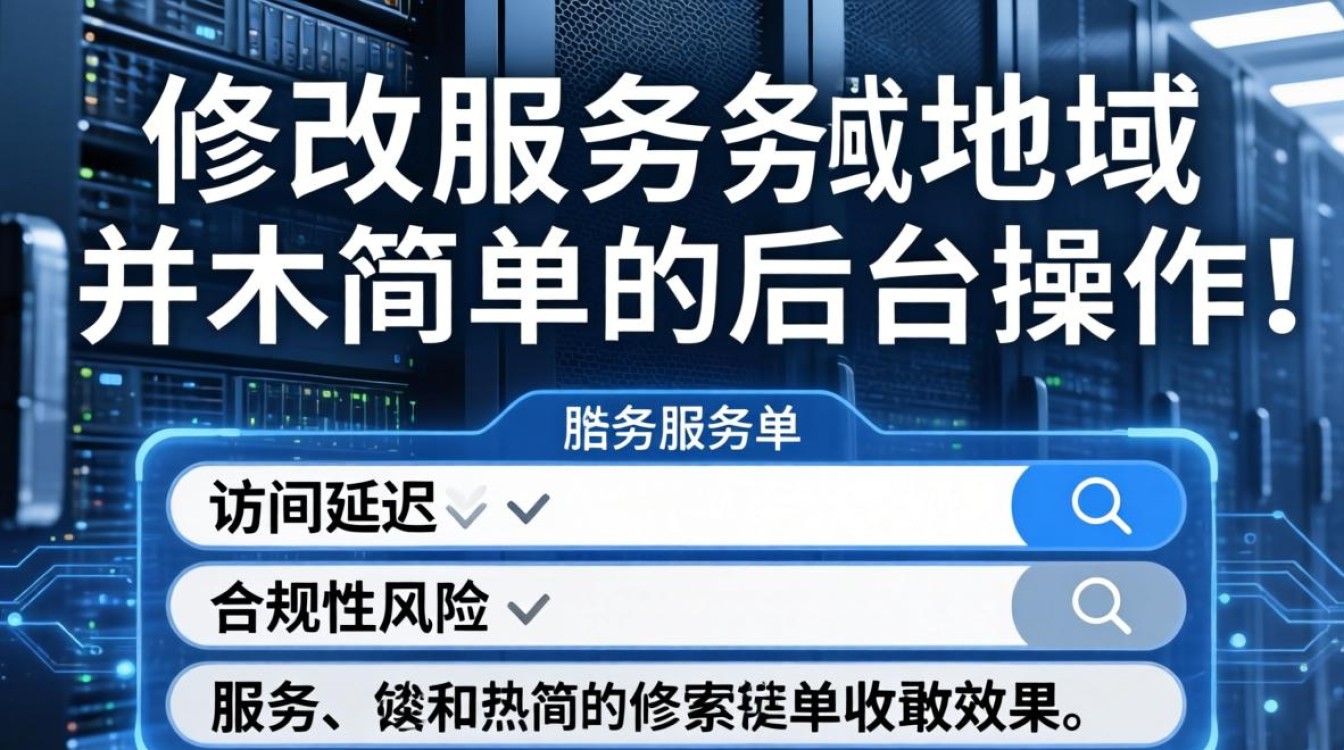 服务器地域修改 服务器地域修改