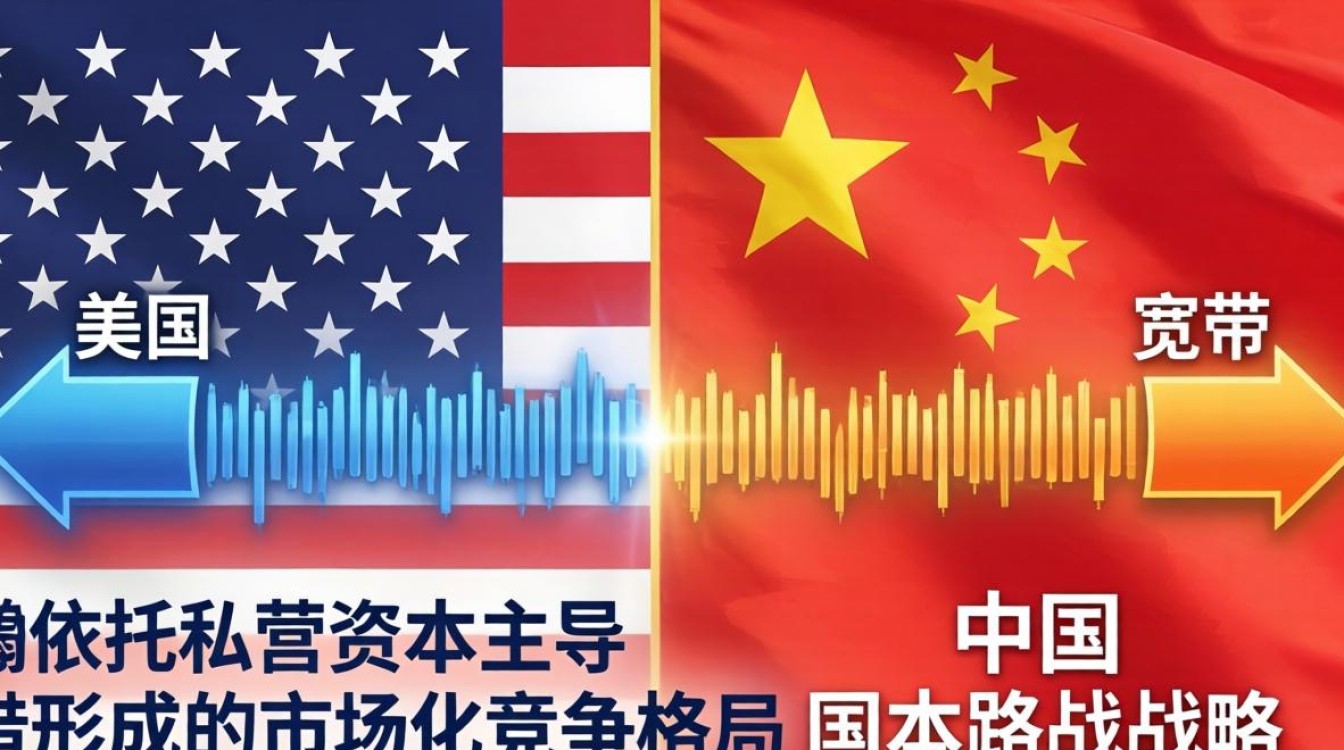 美国与中国宽带