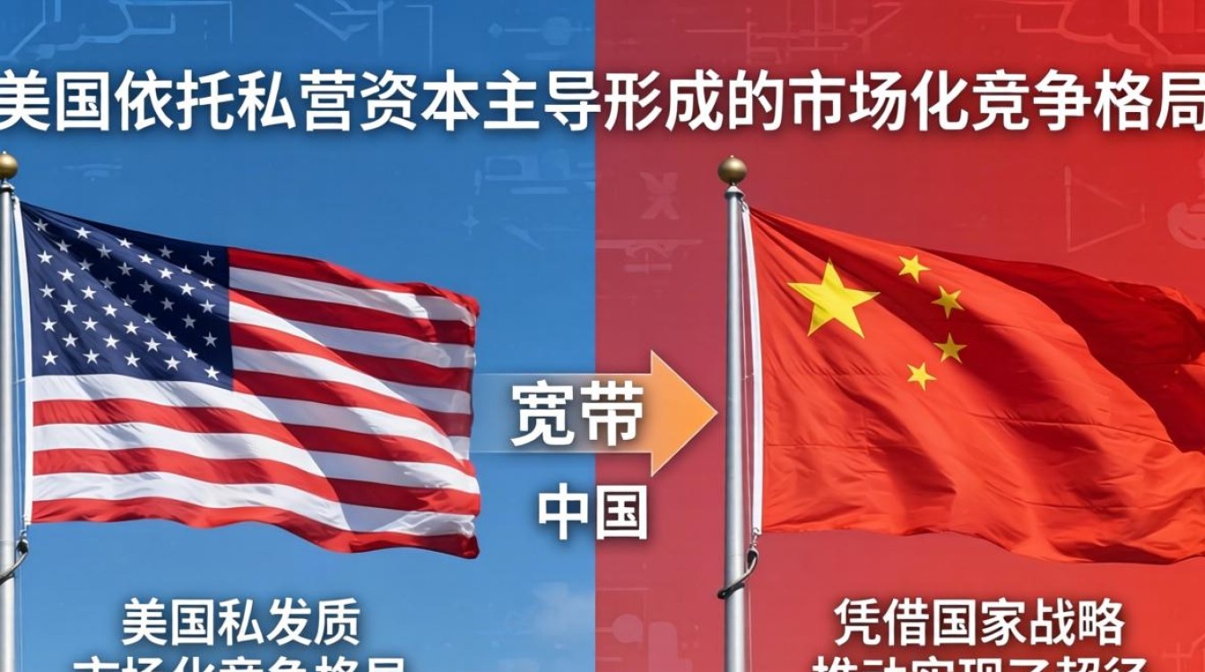 美国与中国宽带