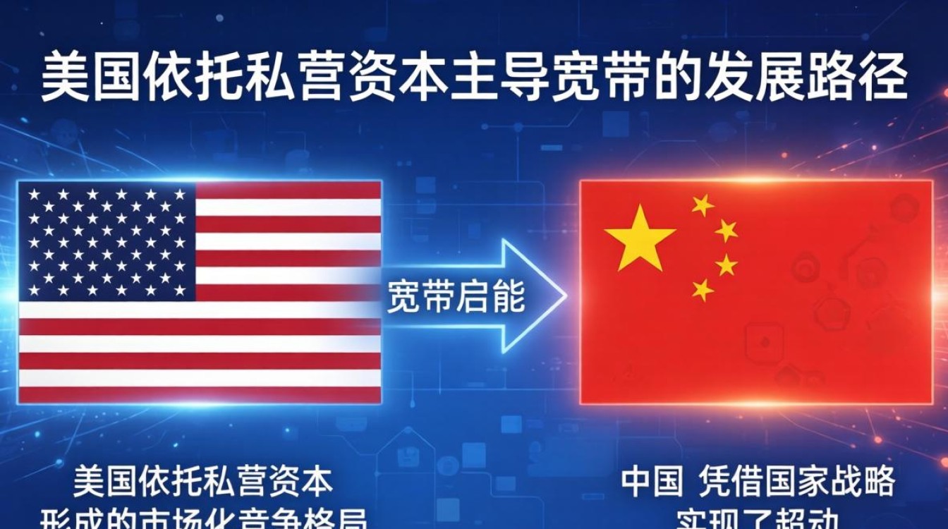 美国与中国宽带