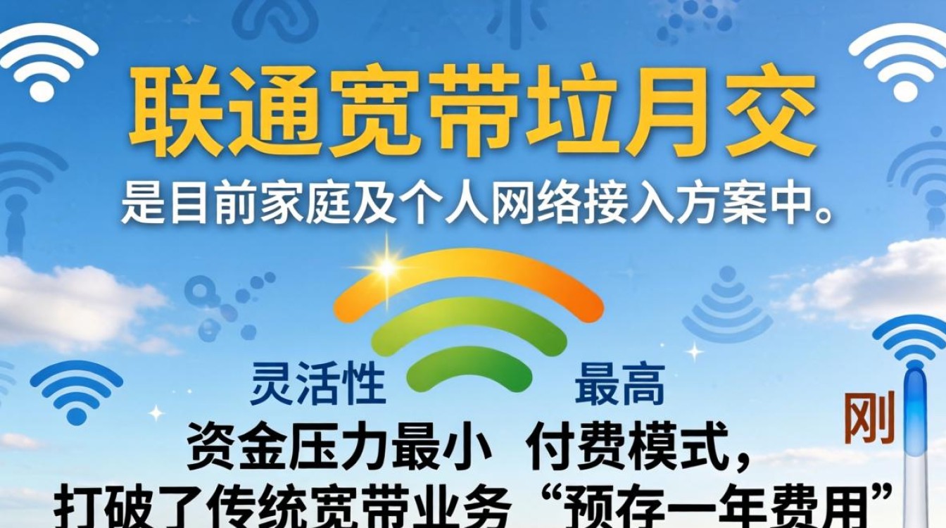 联通宽带按月交