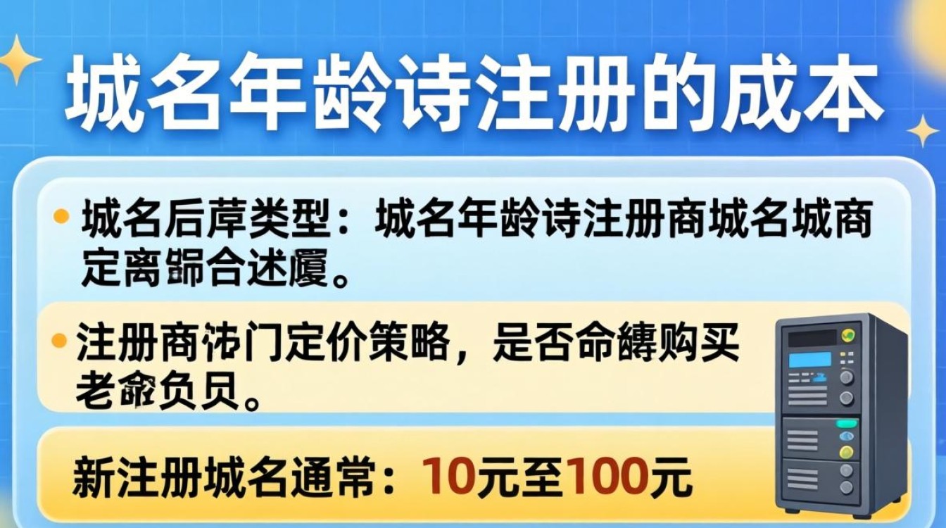 服务器域名年龄注册需要多少钱