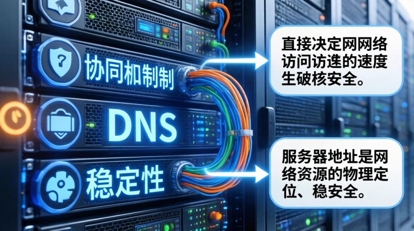 服务器地址跟dns