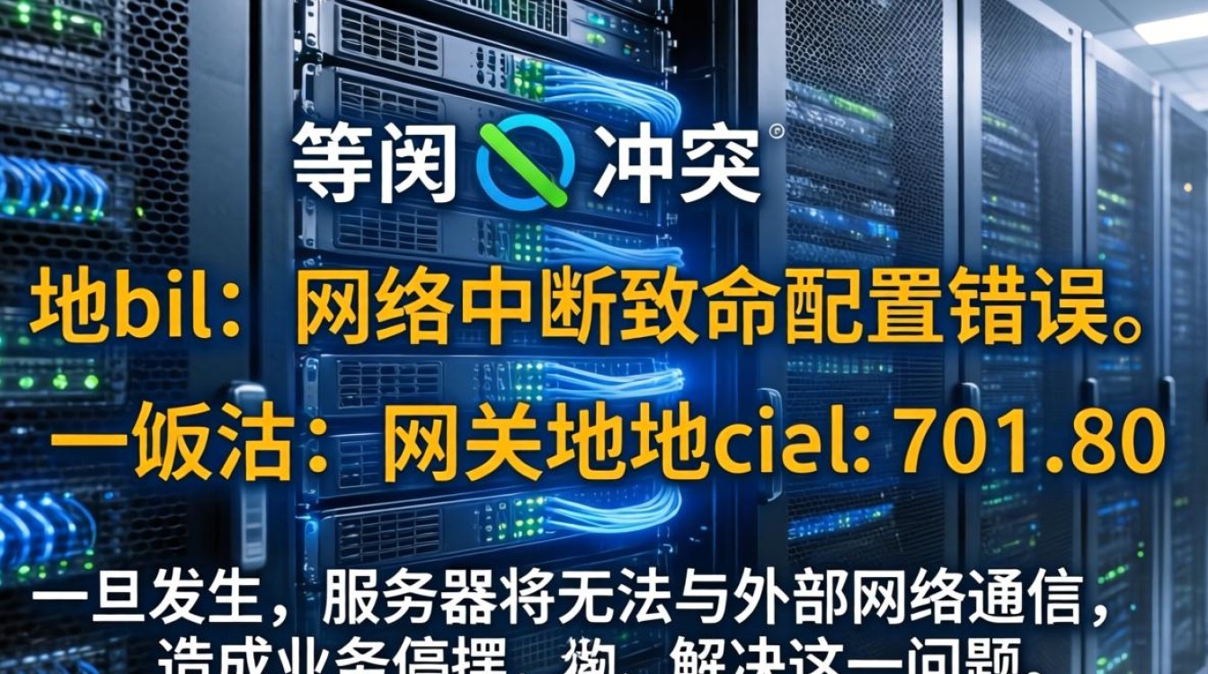 服务器地址和网关地址冲突