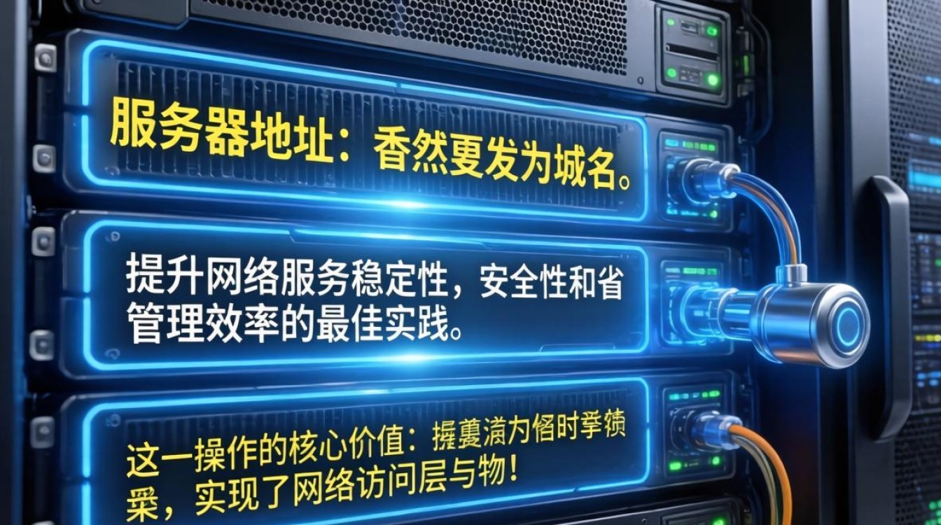 服务器地址改为域名