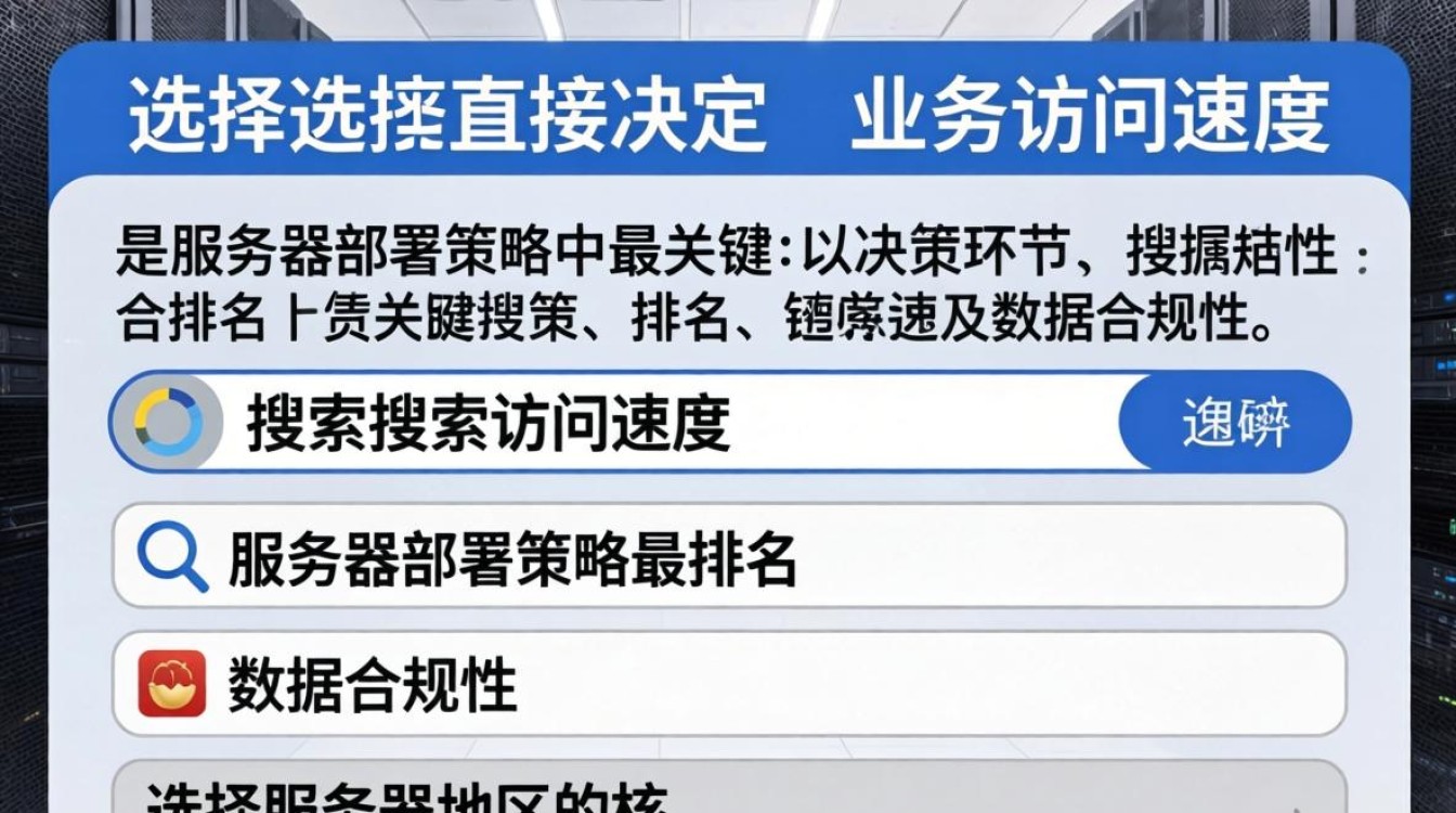 服务器地区选择