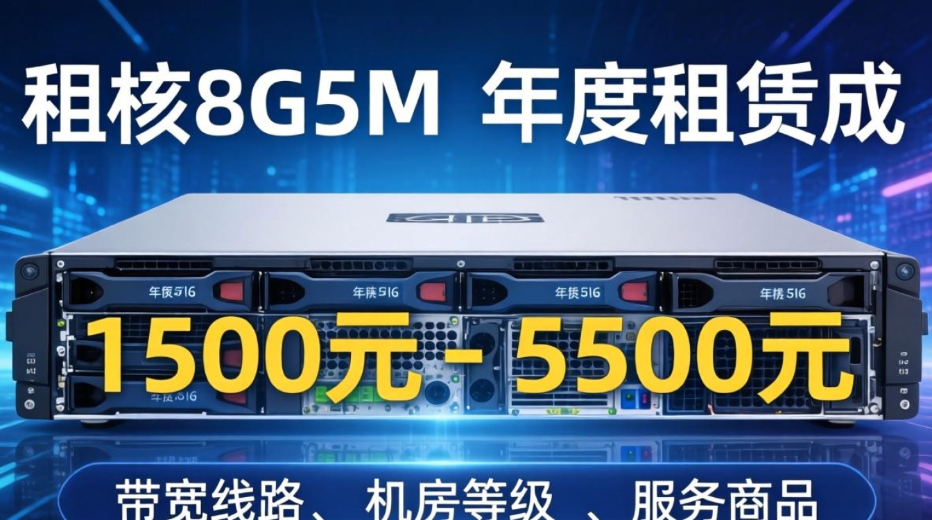 服务器四核8g5m多少钱