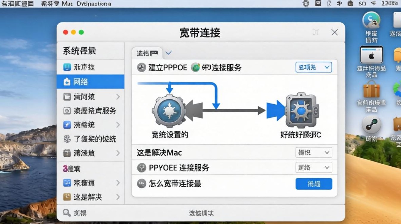 mac 怎么宽带连接