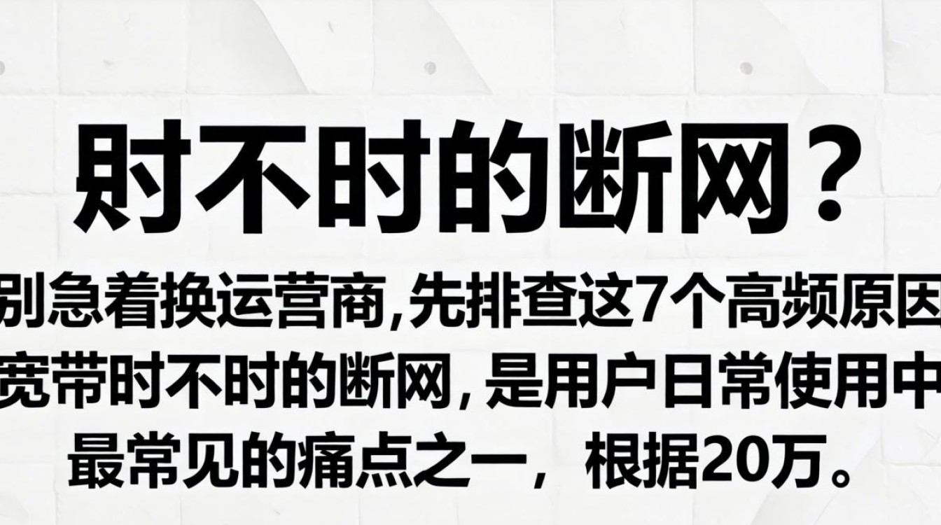 宽带时不时的断网