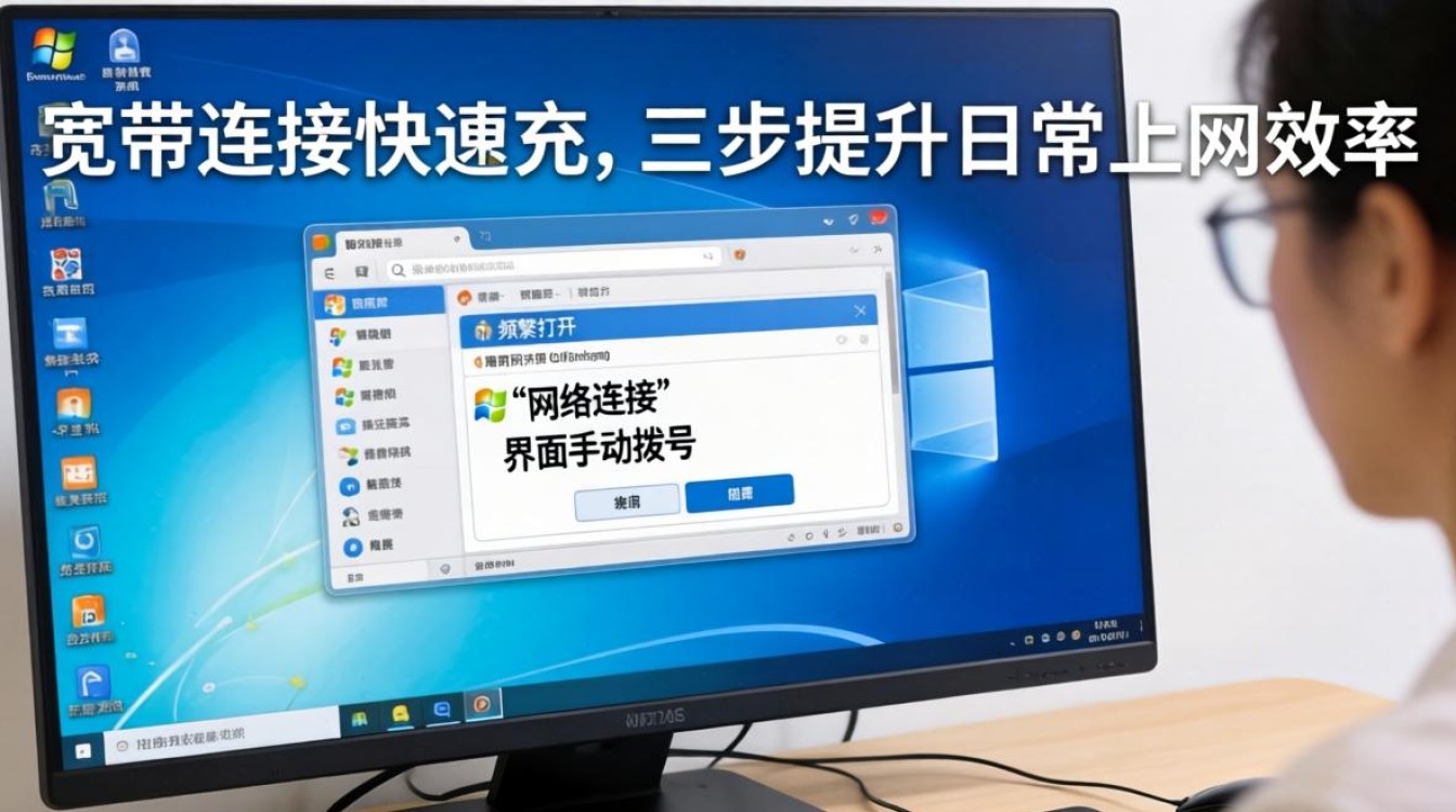 宽带连接建立快捷方式
