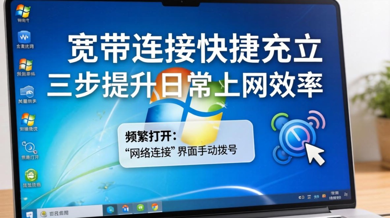 宽带连接建立快捷方式