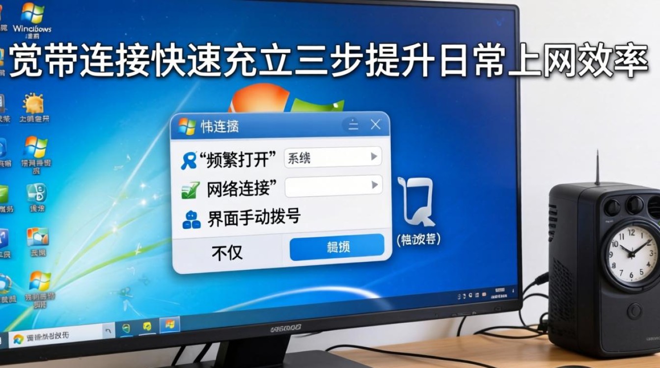 宽带连接建立快捷方式