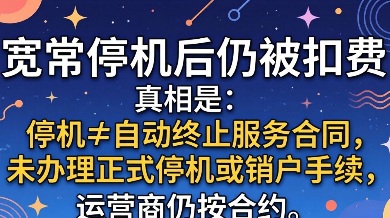 电信宽带停机扣费